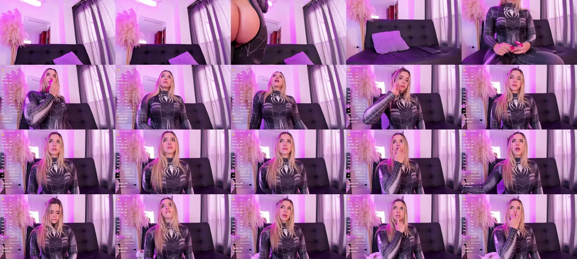 Ela_blonde photo contact sheet