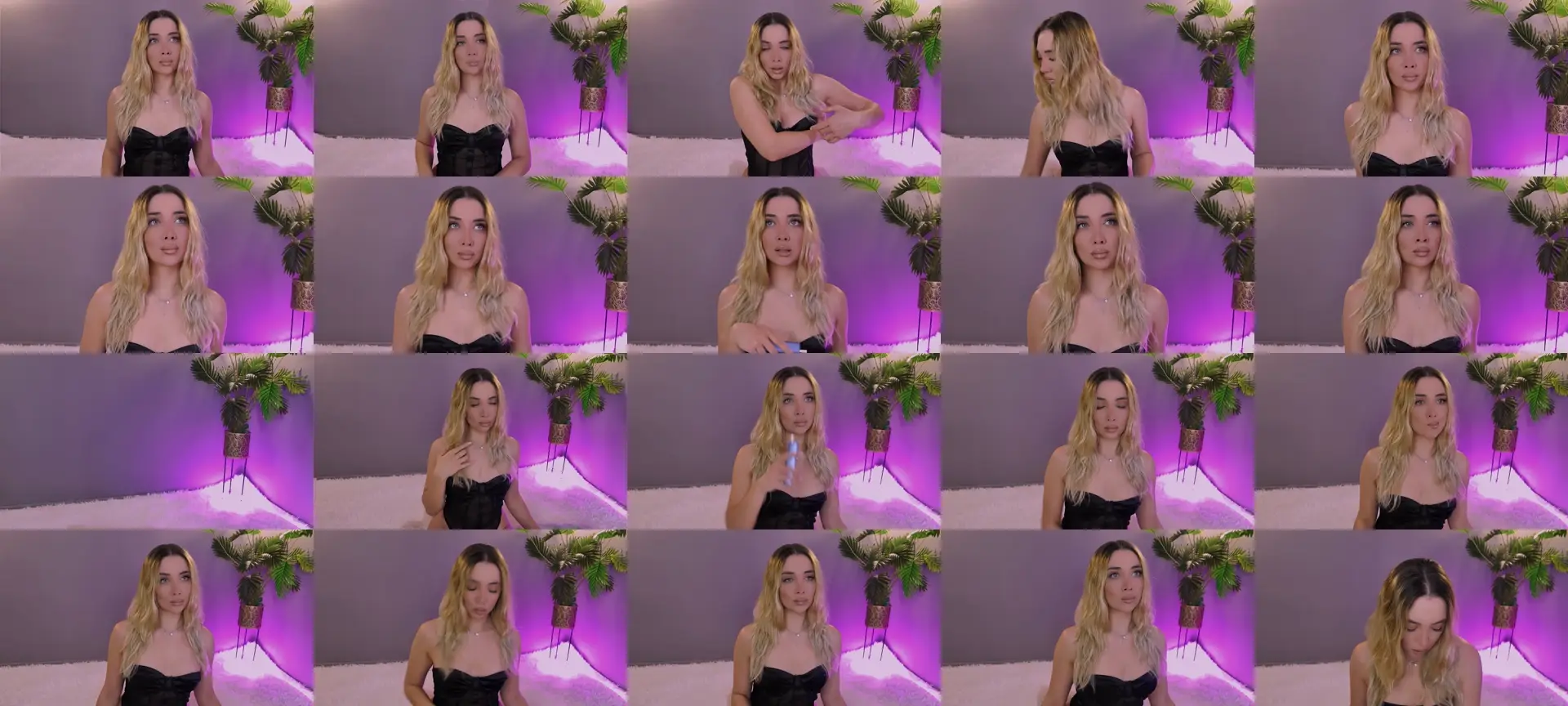 HotJesssX photo contact sheet