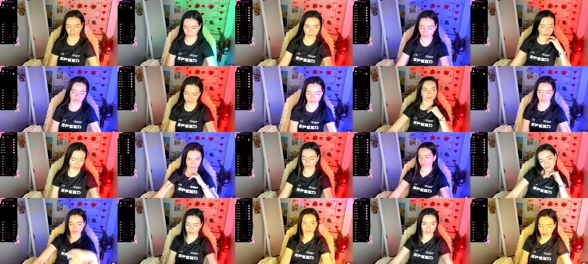 KiraLove photo contact sheet