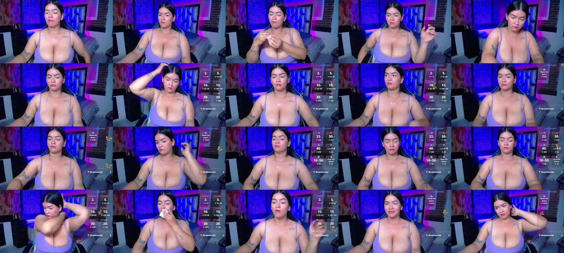 Krisbigboobs photo contact sheet