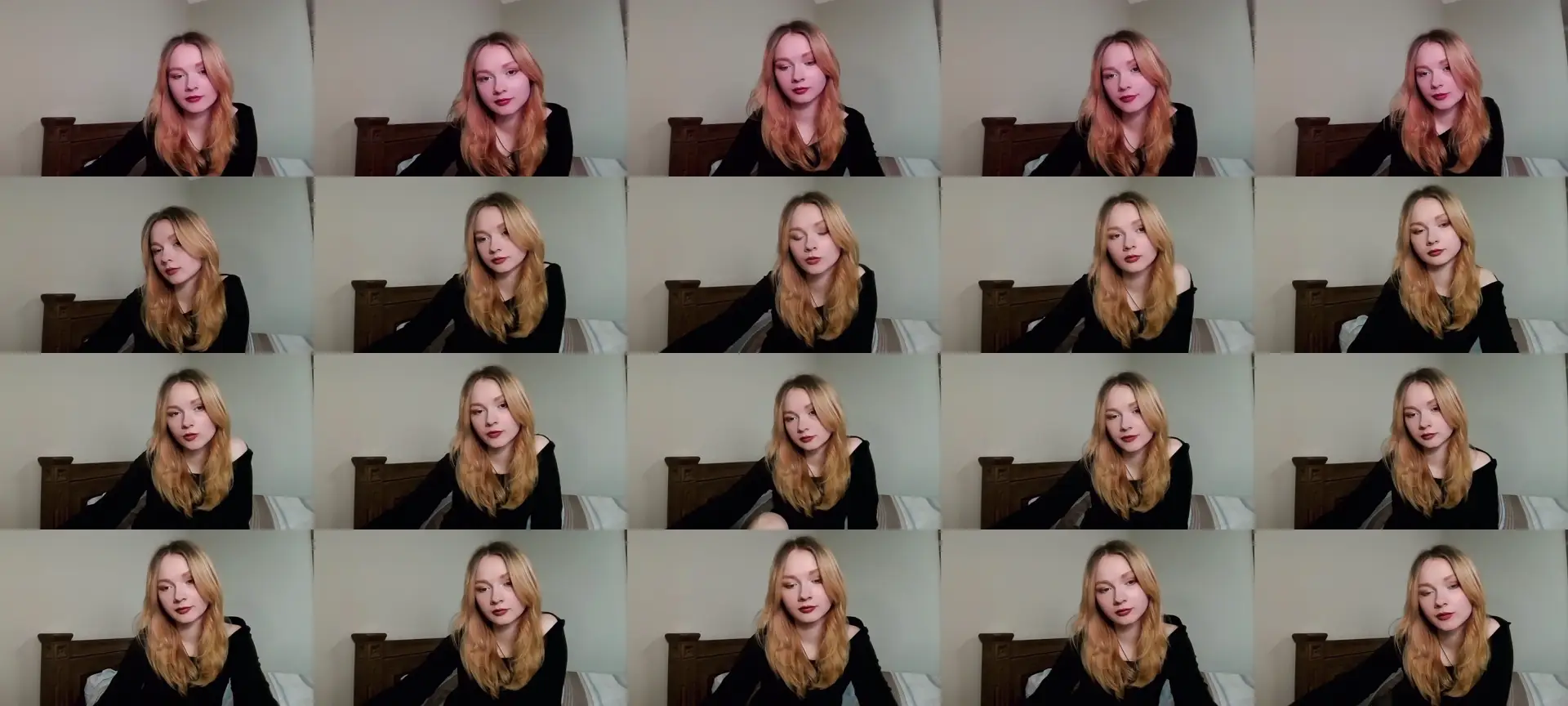 MiaFox photo contact sheet
