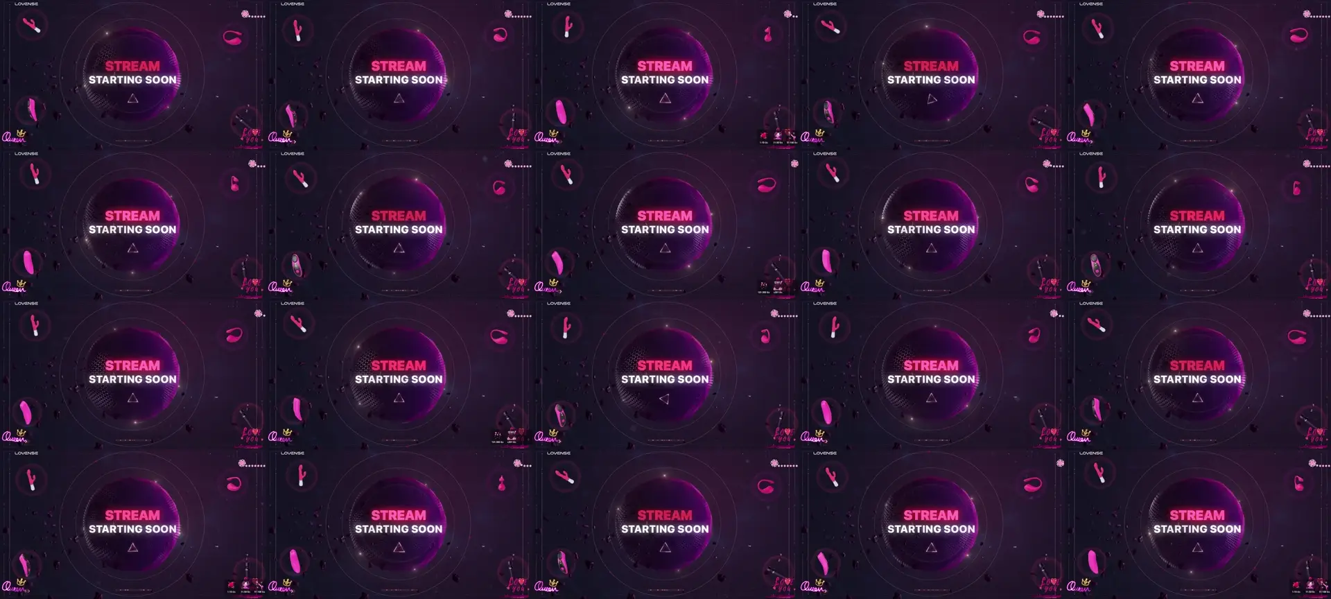 Oxytocin photo contact sheet