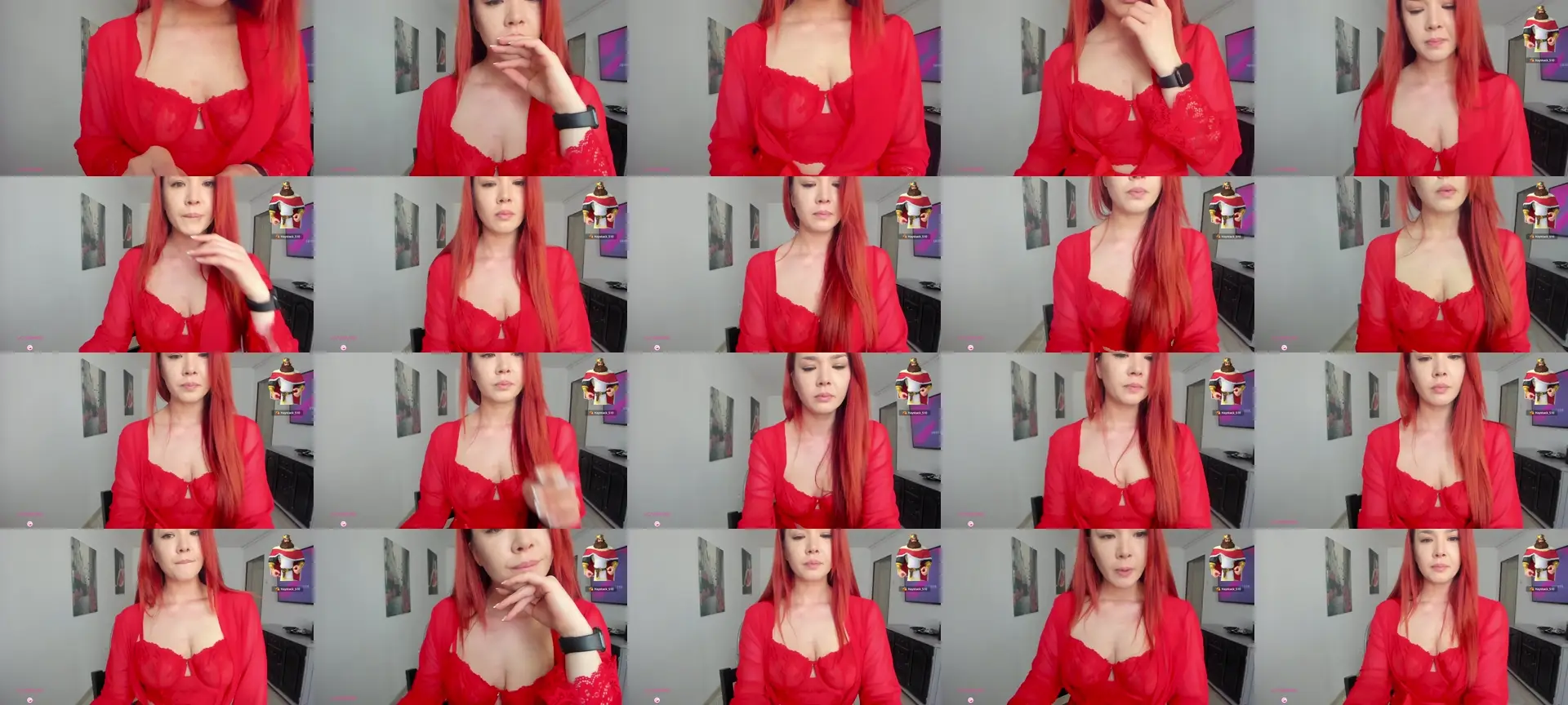 RedFireVelvet photo contact sheet