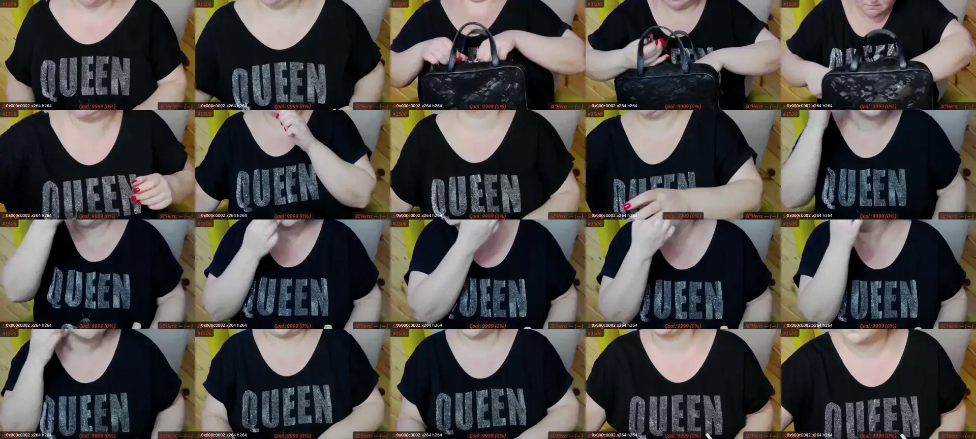 SensualCrissa photo contact sheet