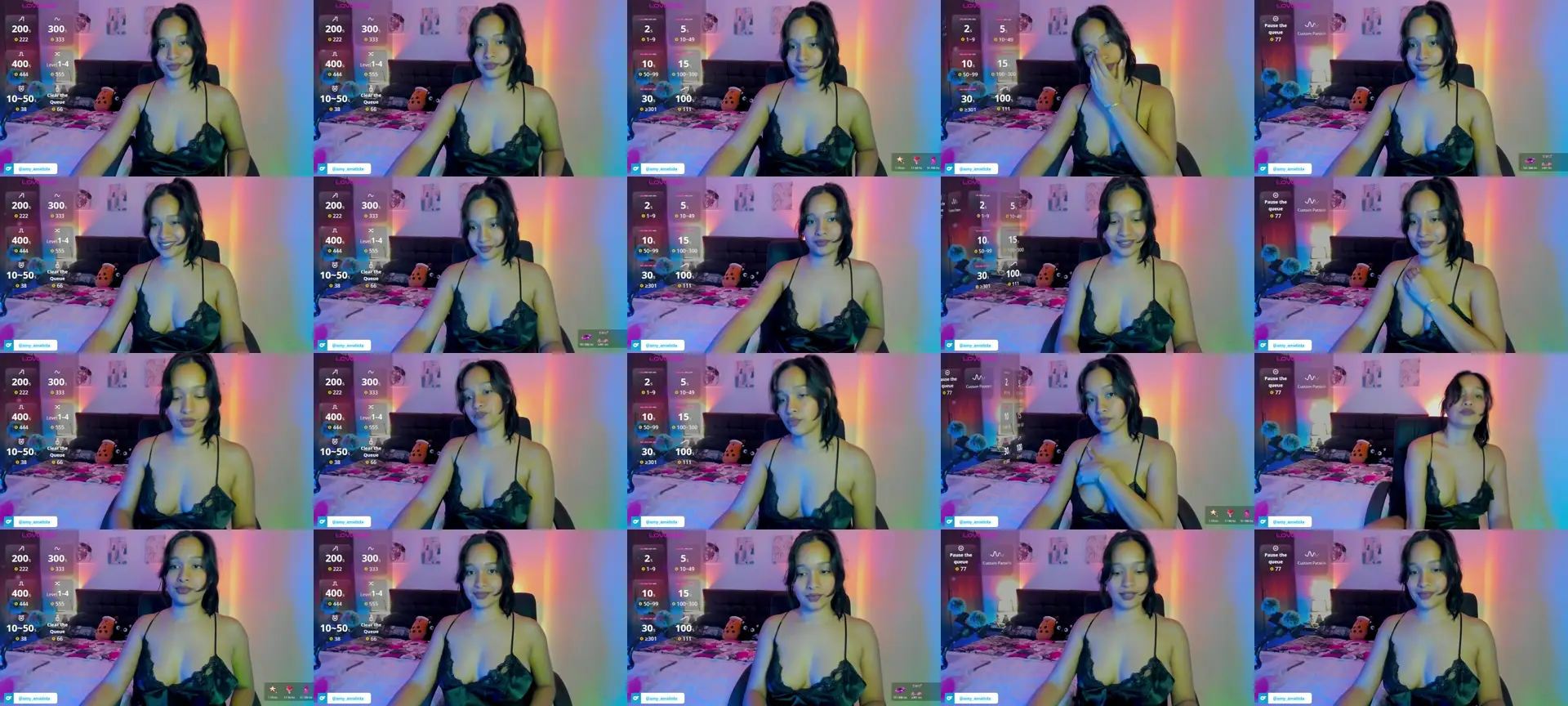 Sexy_latina69 photo contact sheet