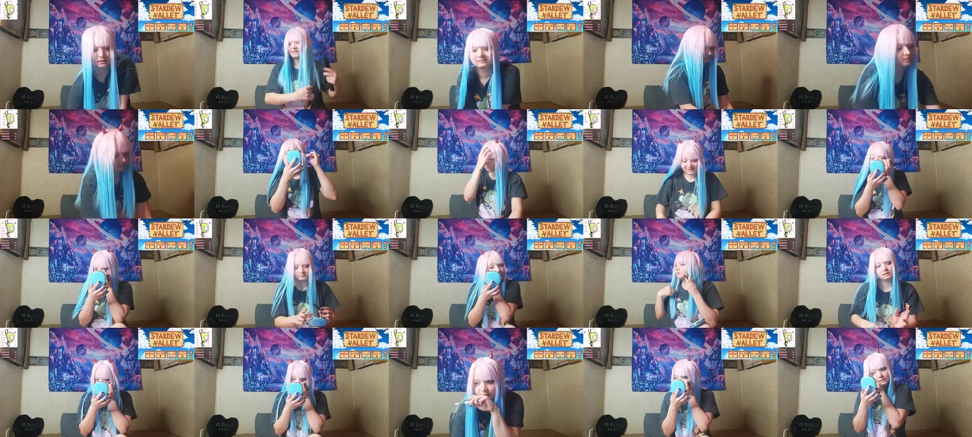 Trixiedoescam photo contact sheet