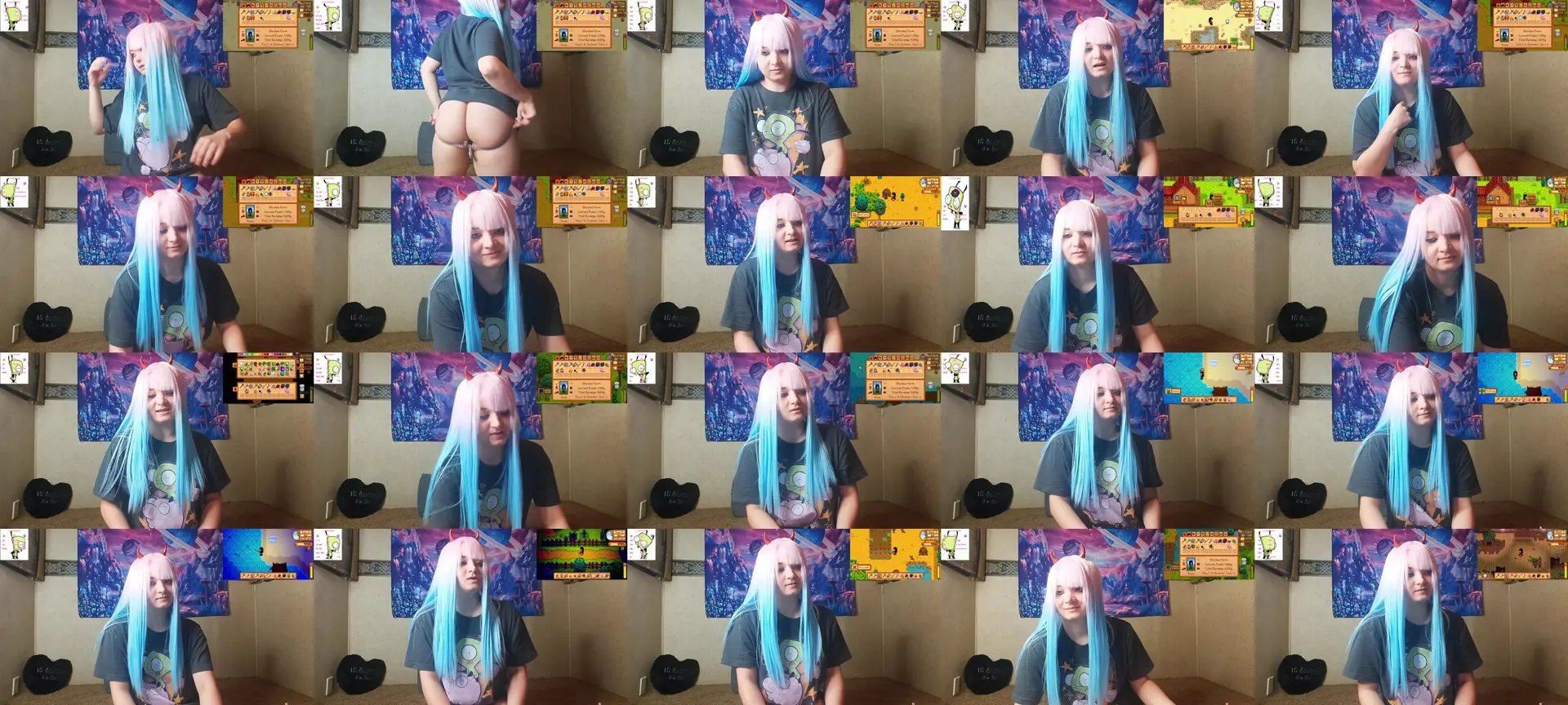 Trixiedoescam photo contact sheet