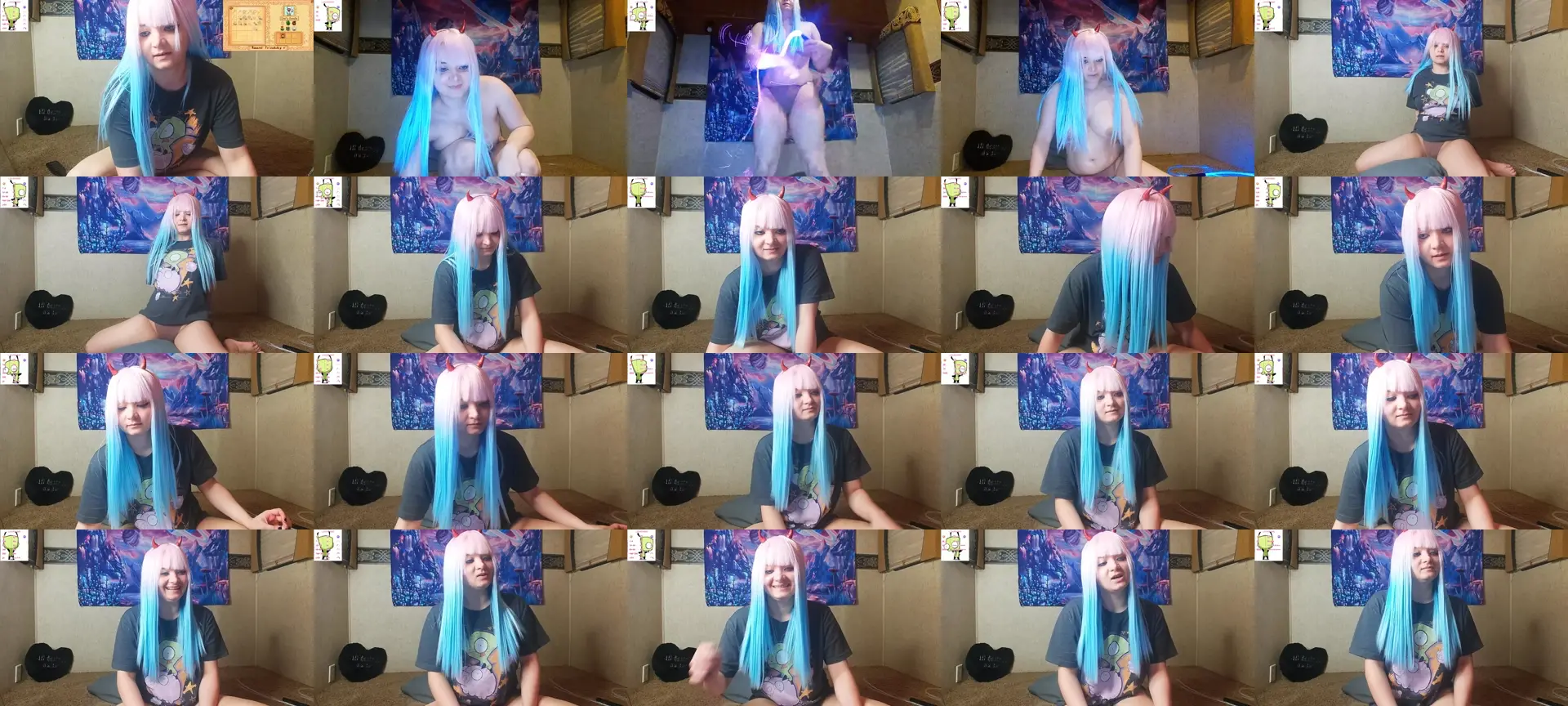 Trixiedoescam photo contact sheet