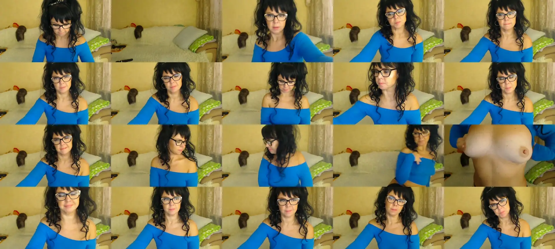 WebcamSlutxx photo contact sheet