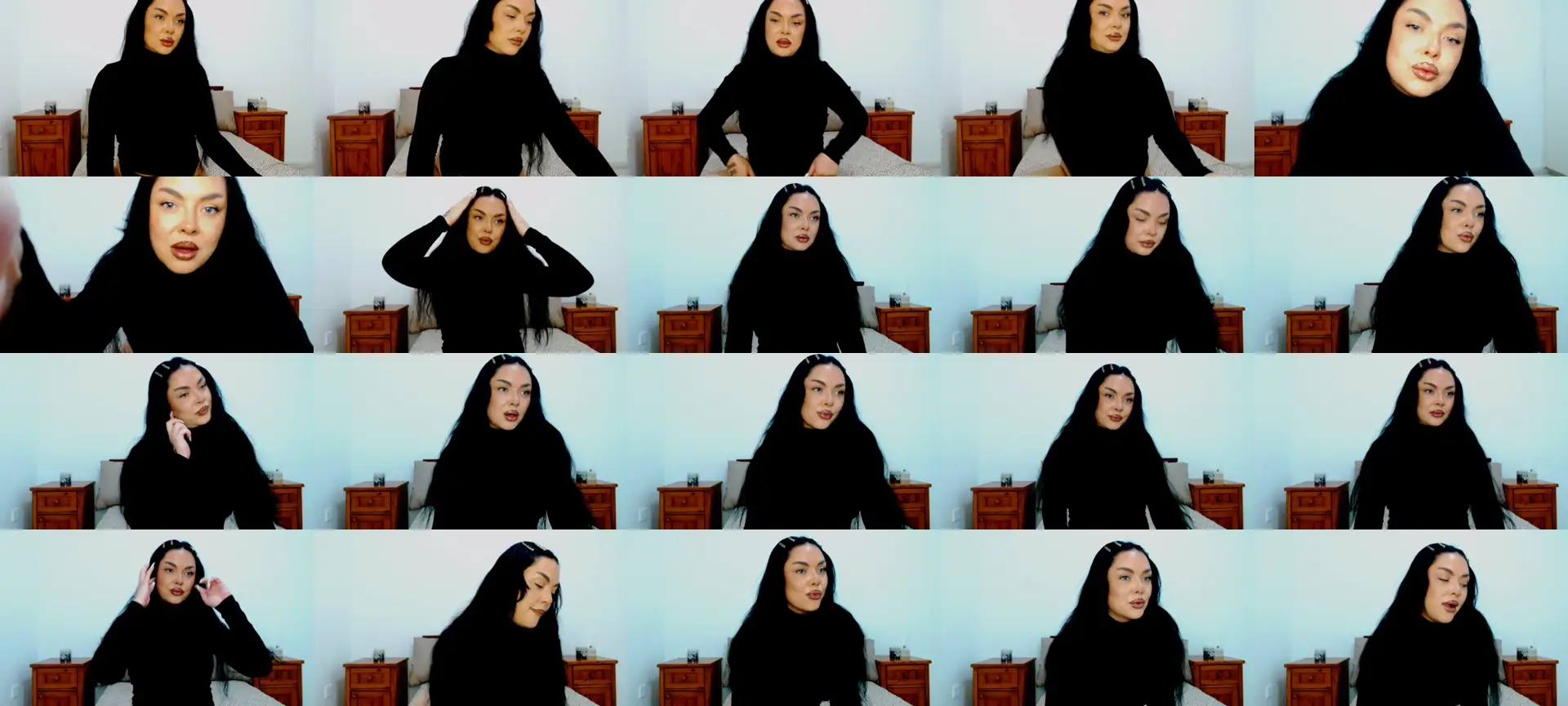 AngelaBabe photo contact sheet