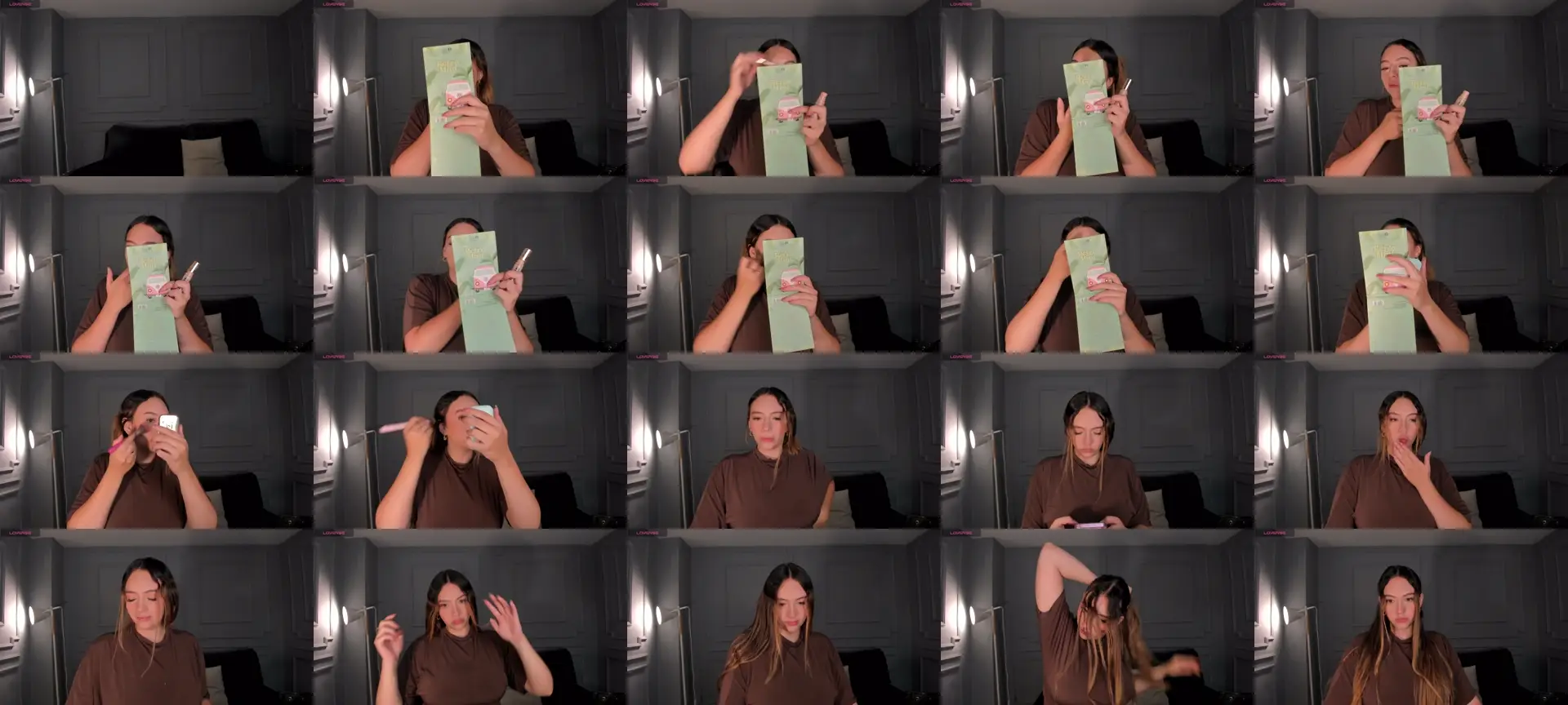 BellaRose photo contact sheet