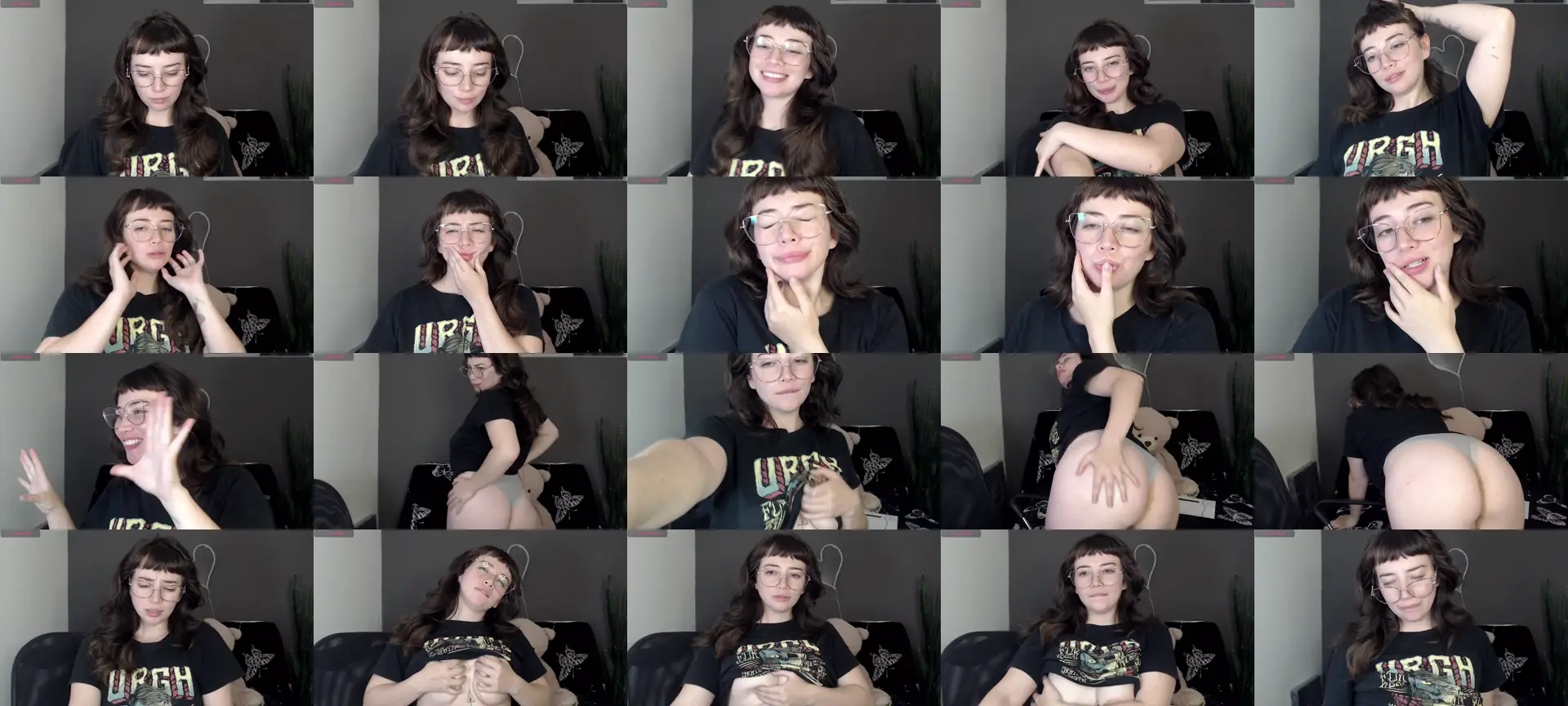 HannahHexx photo contact sheet