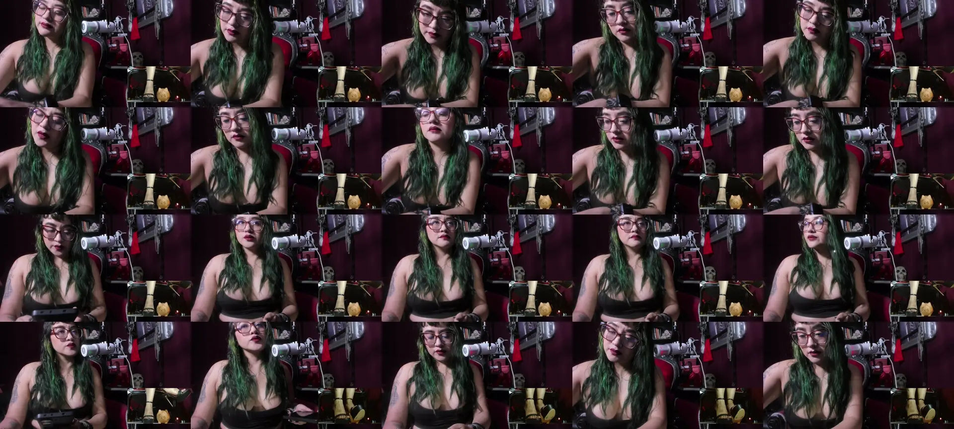 SaraBDSM photo contact sheet