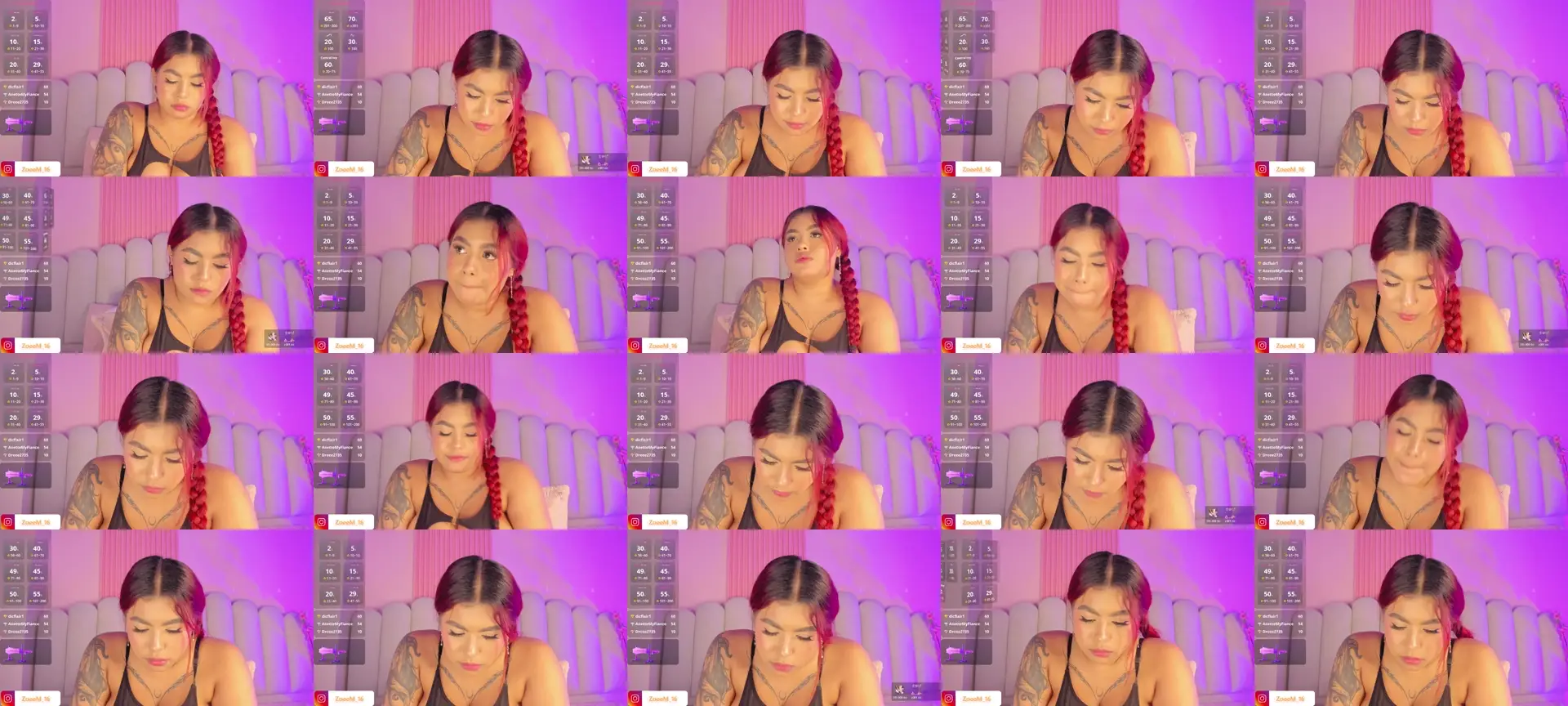 Zoe_3 photo contact sheet