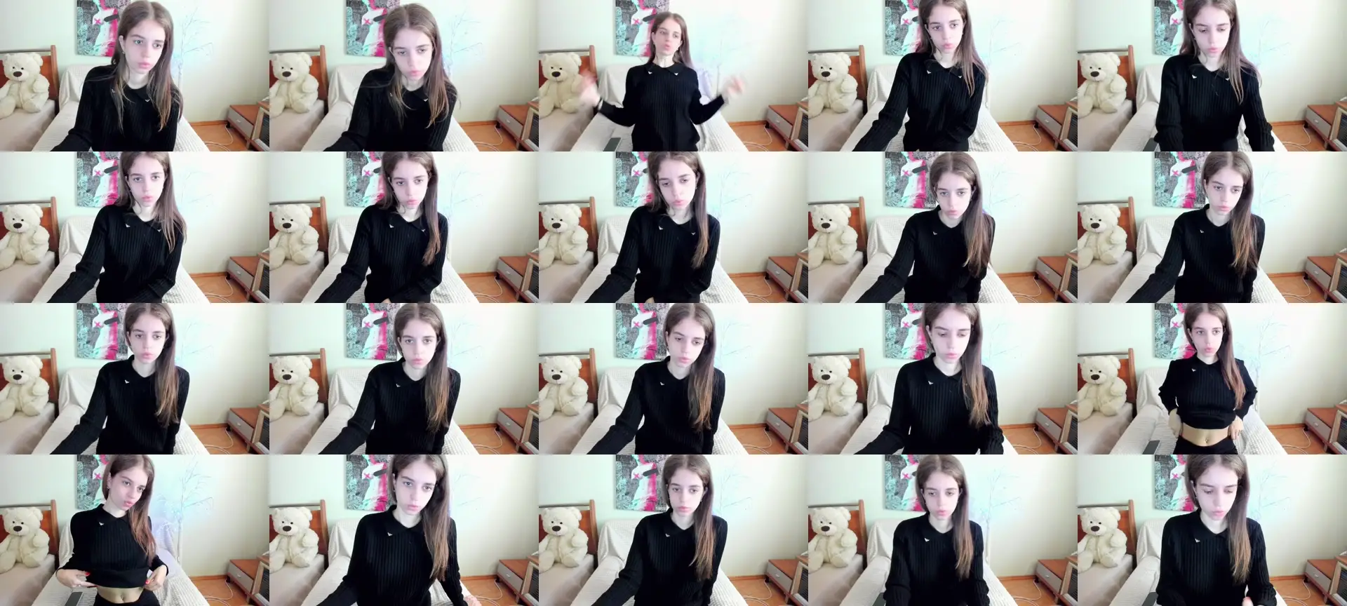 DinaCute photo contact sheet