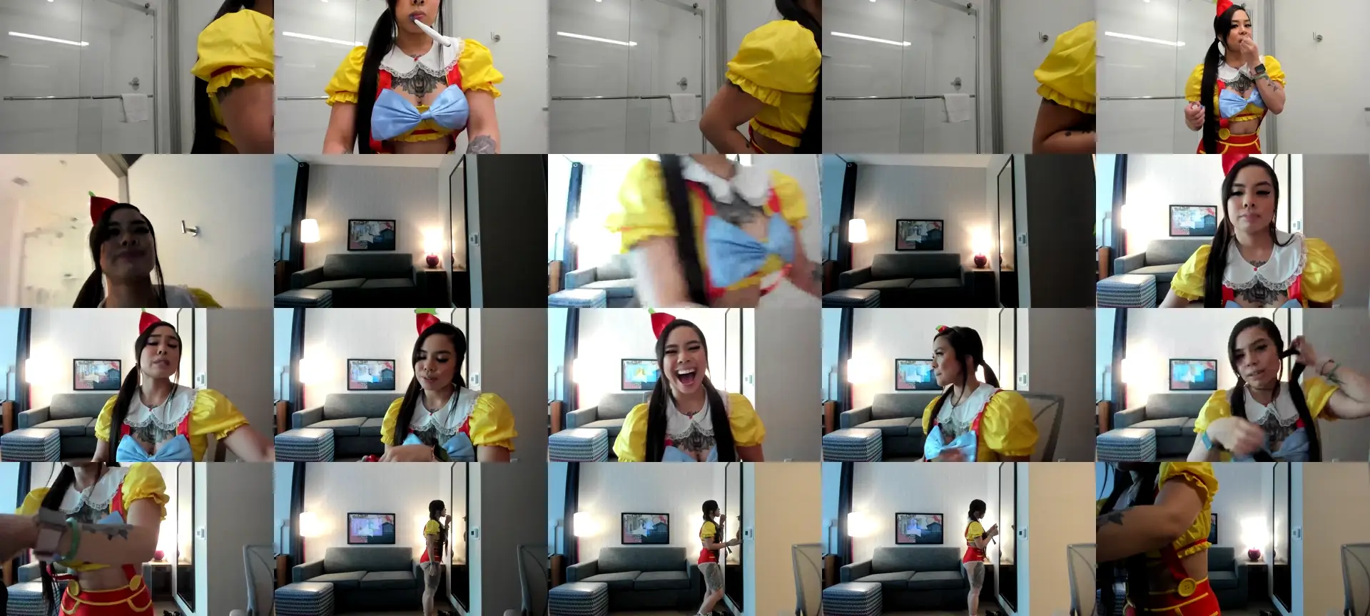 dolllface photo contact sheet