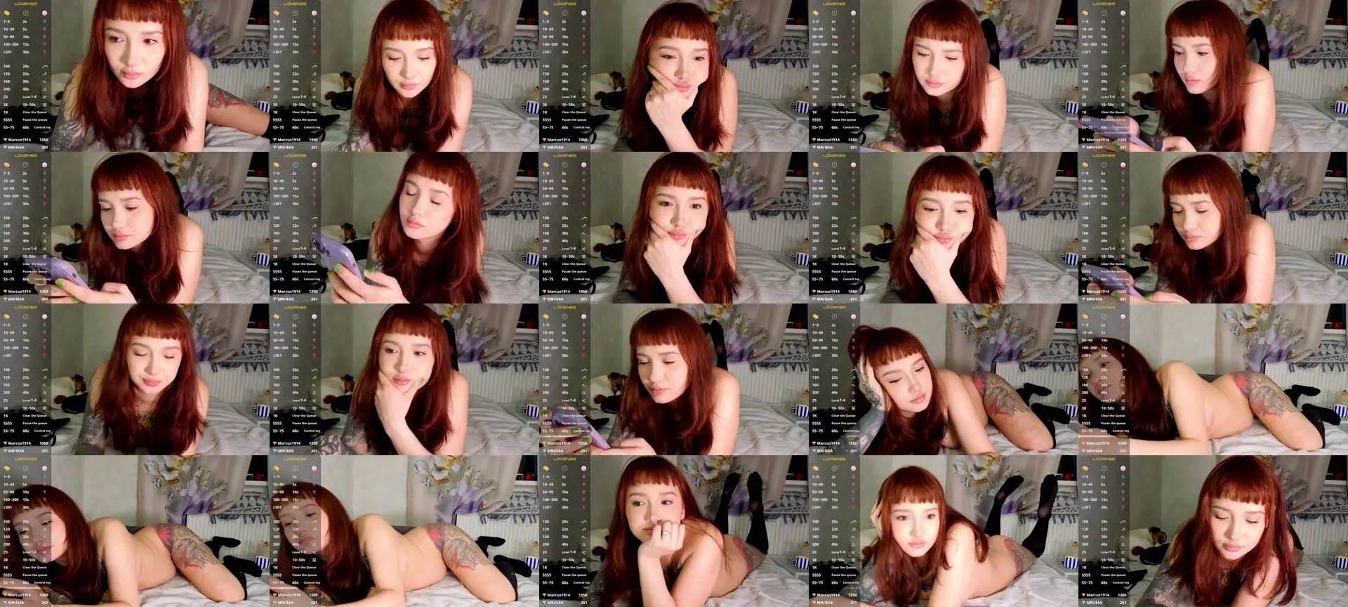 Littlewetgirl photo contact sheet