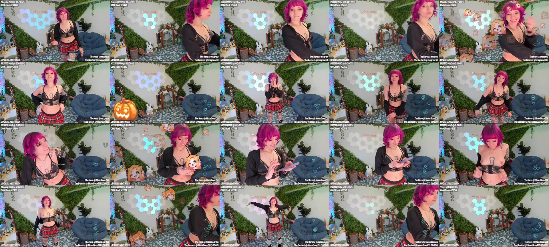 MissMao photo contact sheet