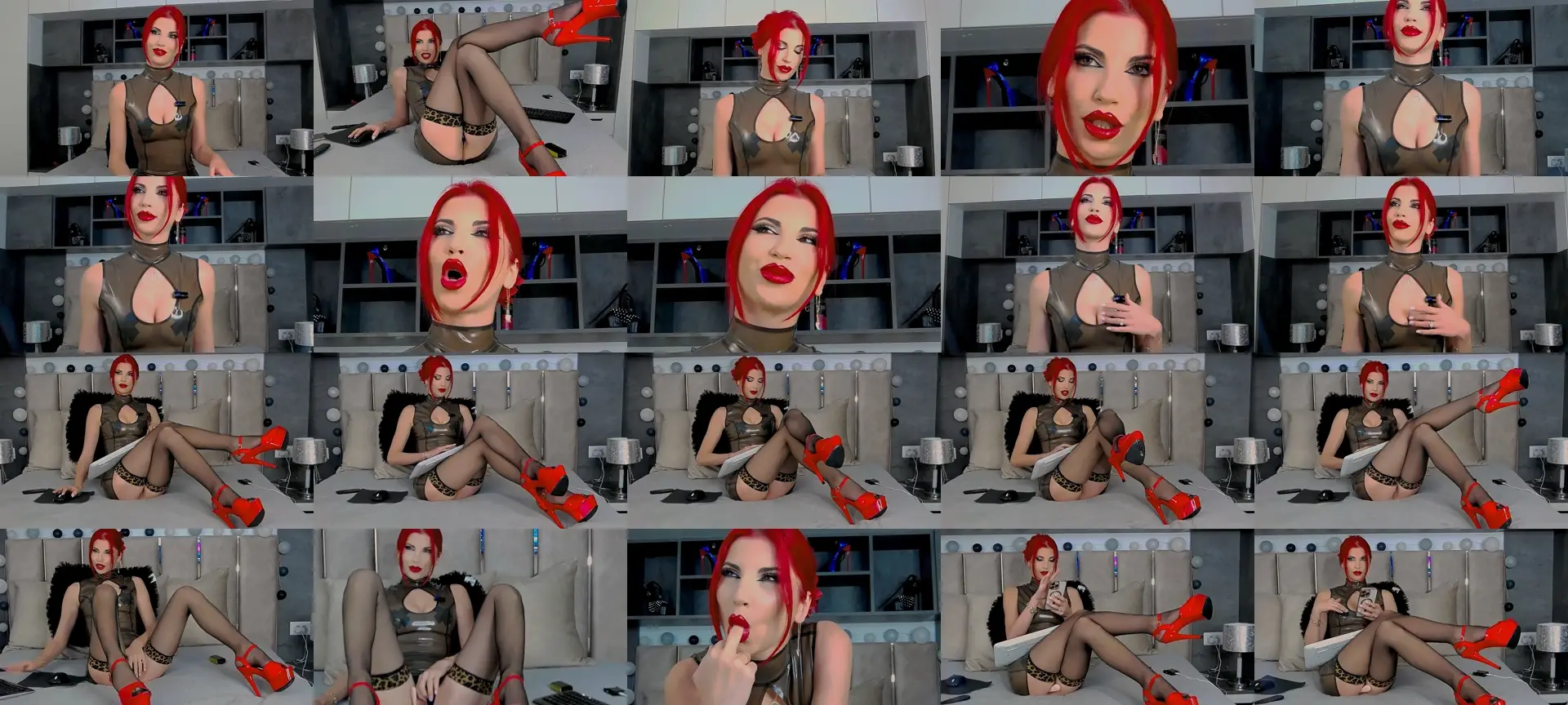 MissRebecaRed photo contact sheet