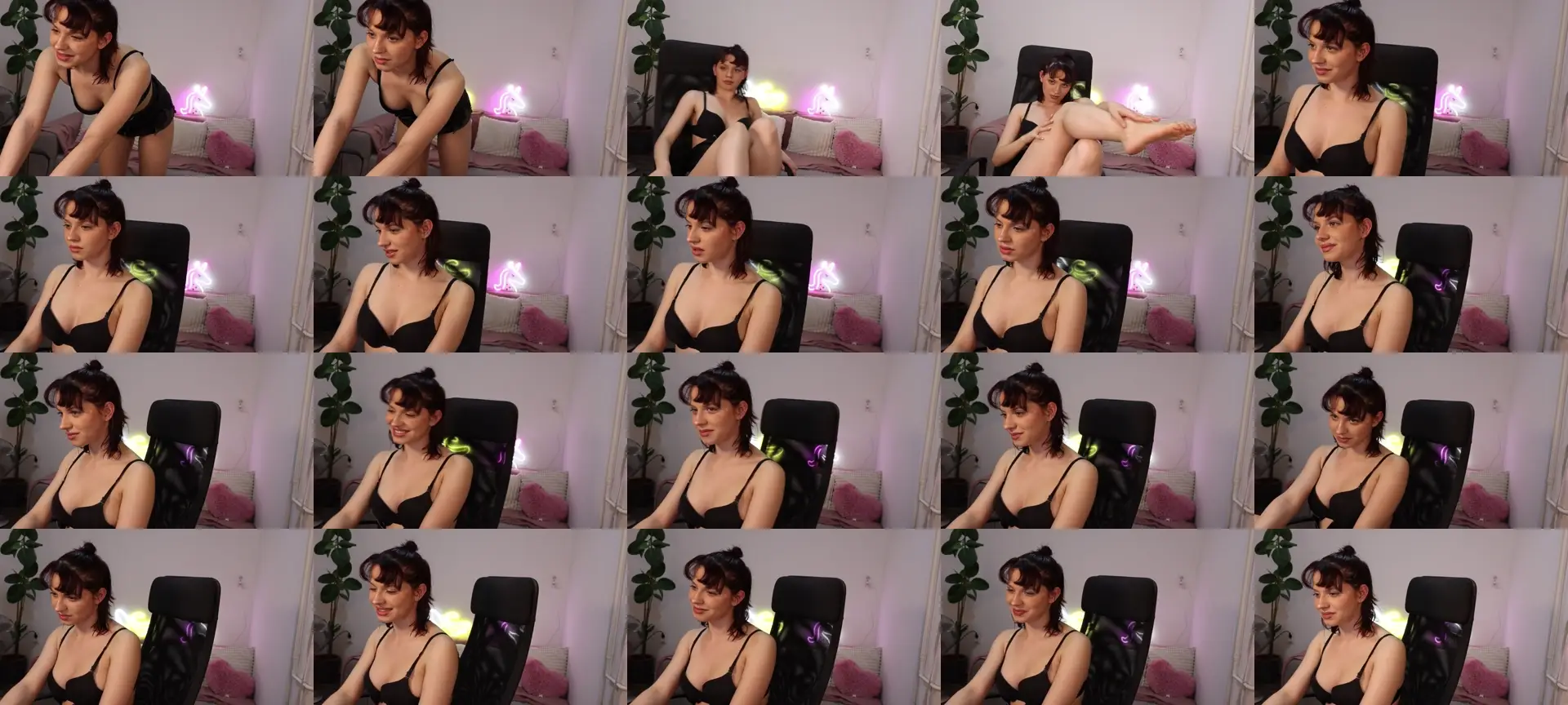 SweetAmelia25 photo contact sheet