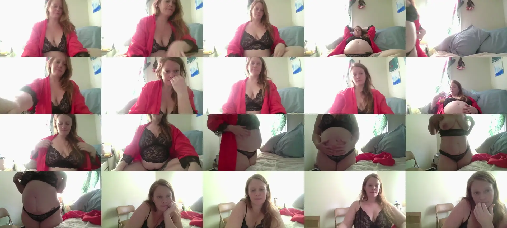 Sweetnsexyred photo contact sheet