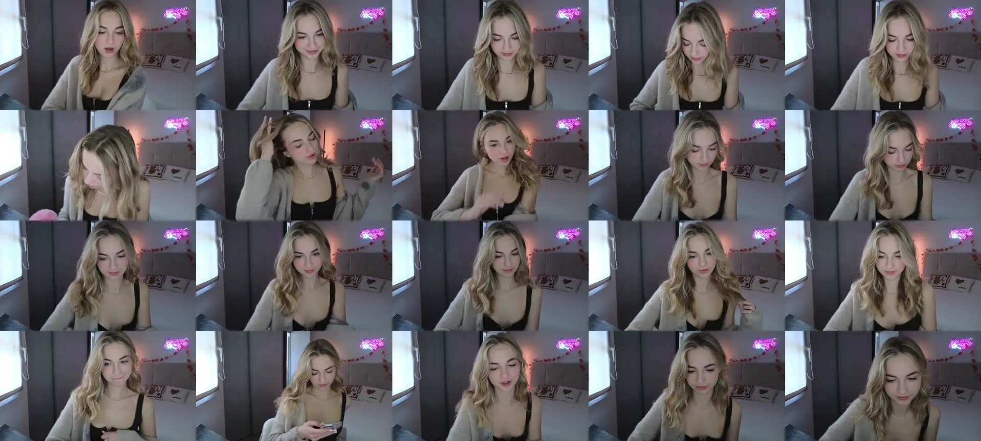 AlienGirl photo contact sheet