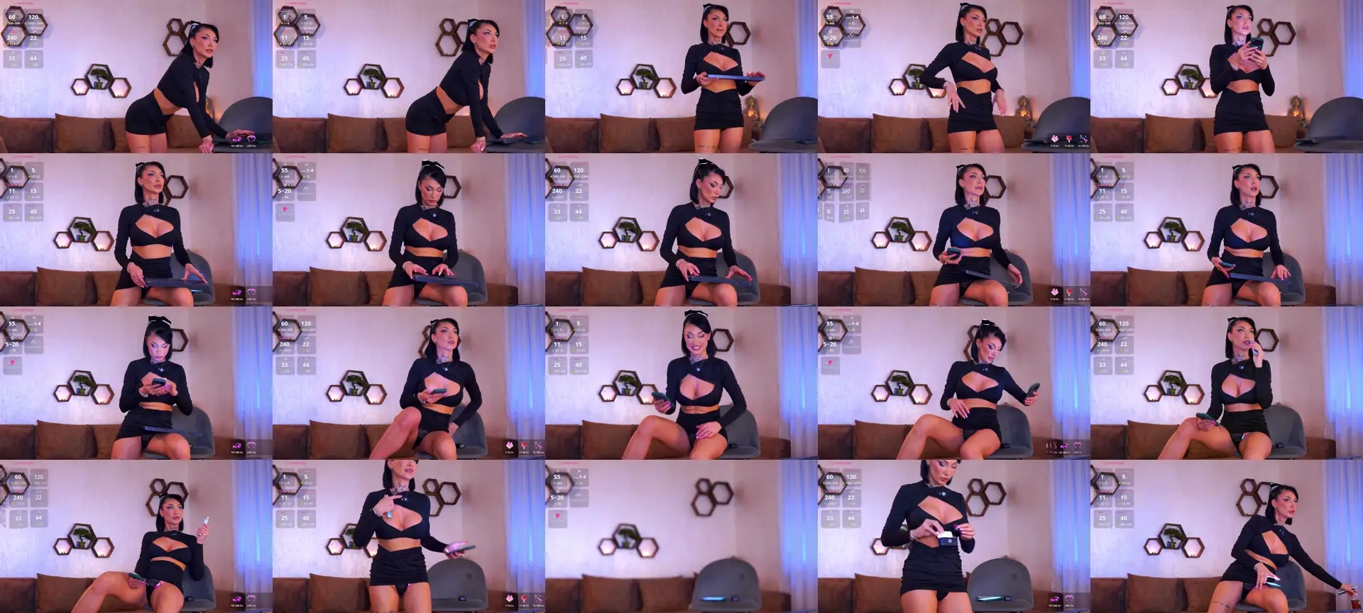 AngelinaRise photo contact sheet