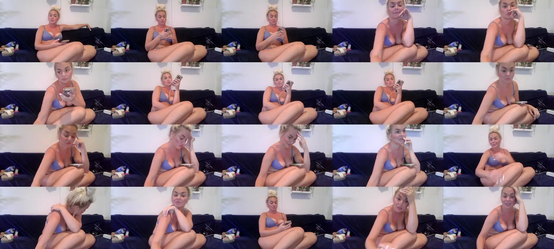 Blondebunny5 photo contact sheet