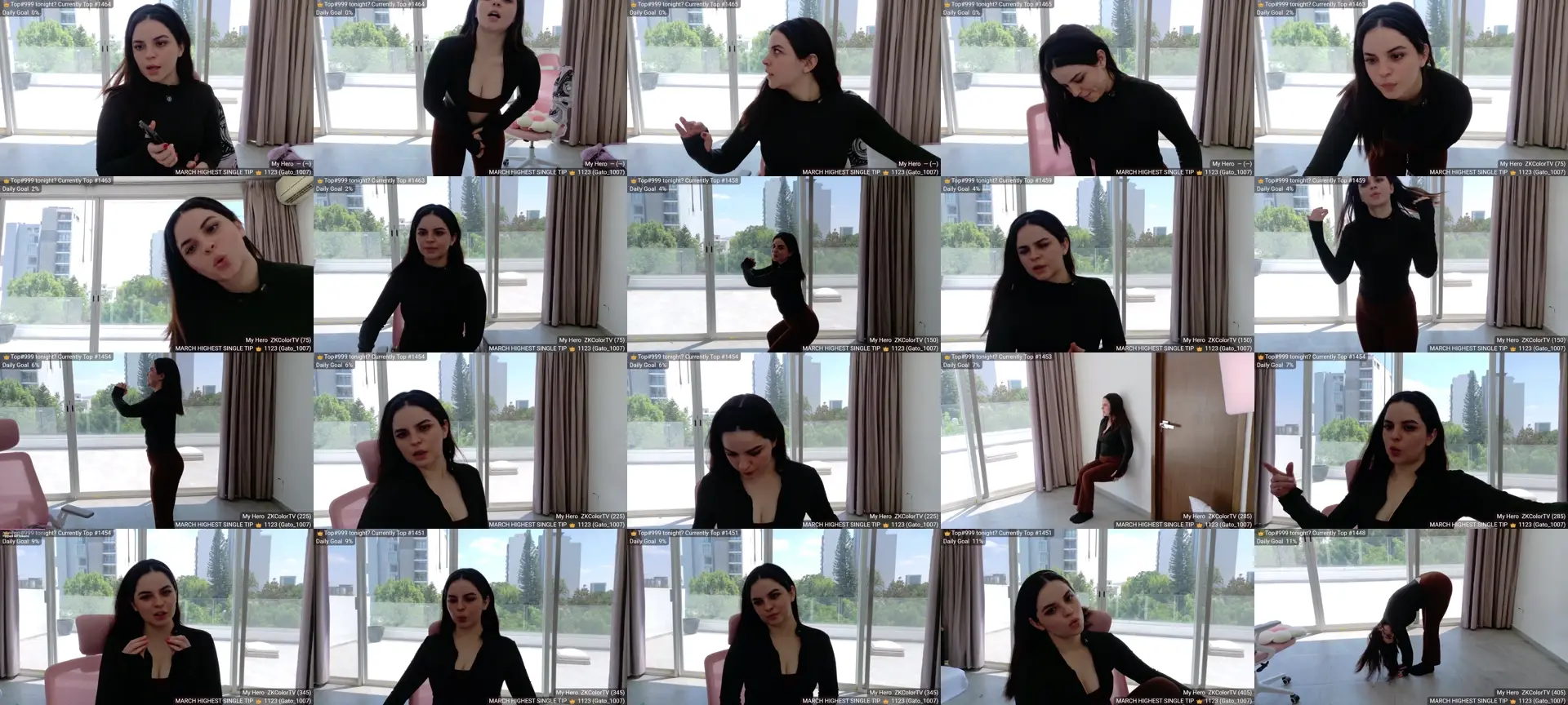 BunnyGotBack photo contact sheet