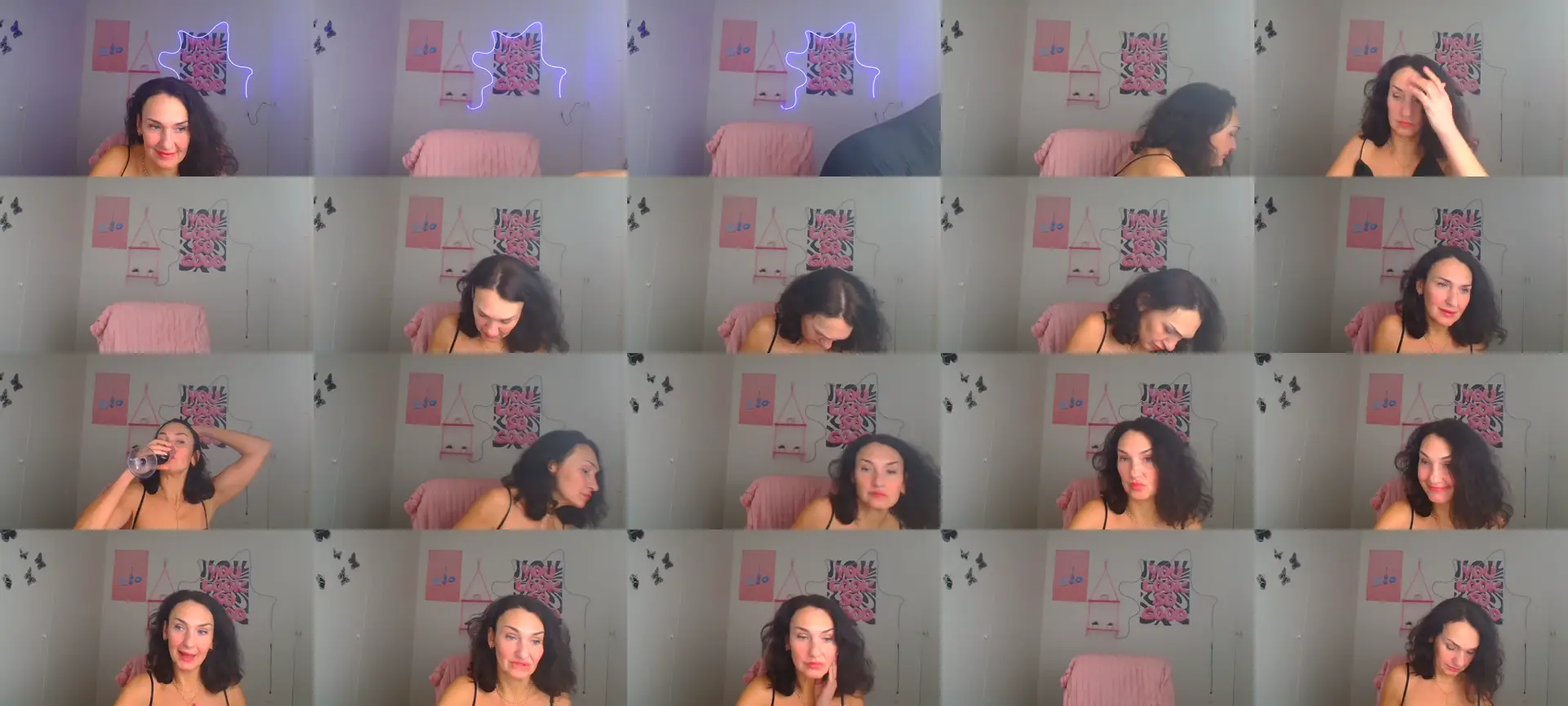 Darkkristina photo contact sheet