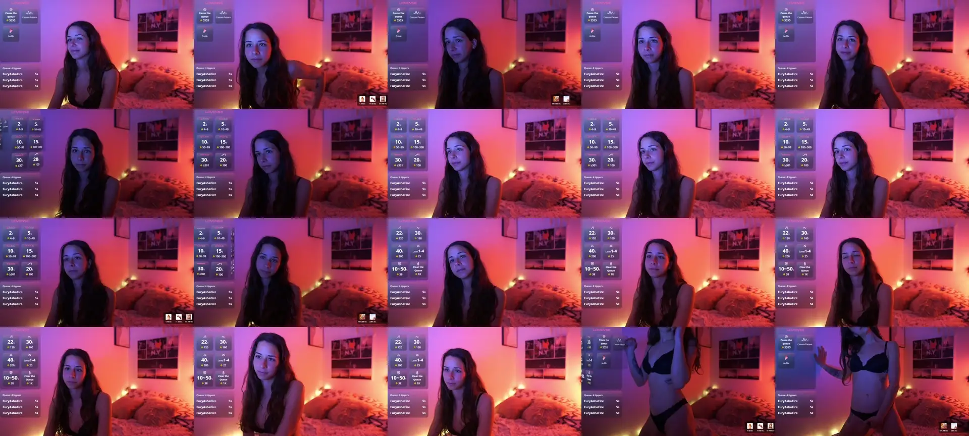 Dina_camgirl photo contact sheet