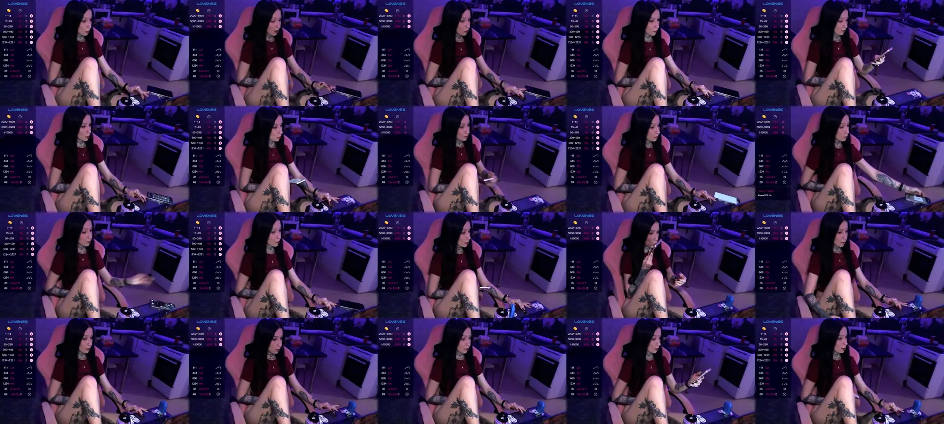 EeveeViolet photo contact sheet