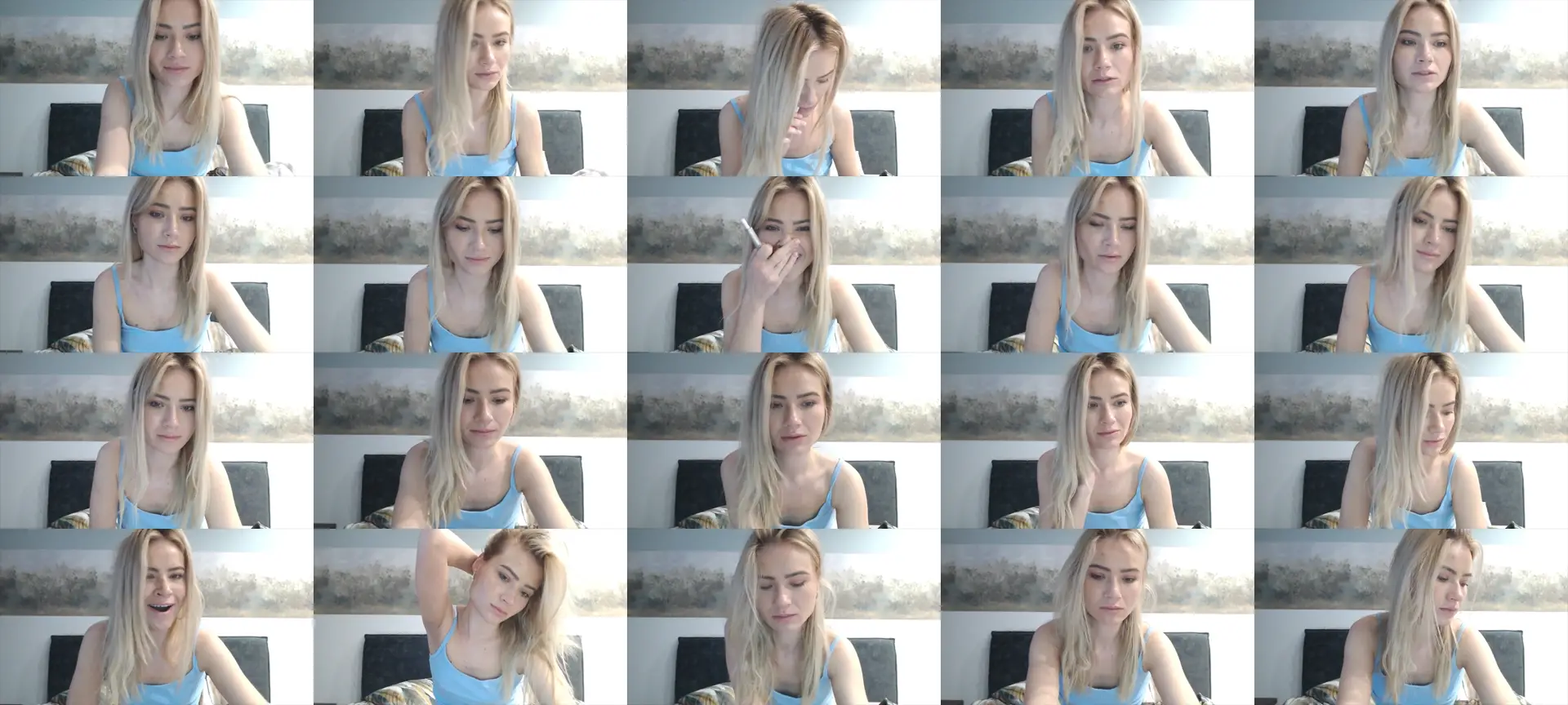 fiancee photo contact sheet