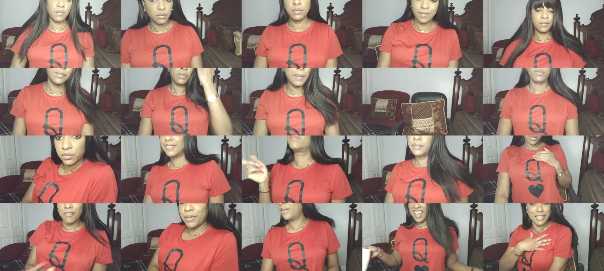 GoddessXandra photo contact sheet