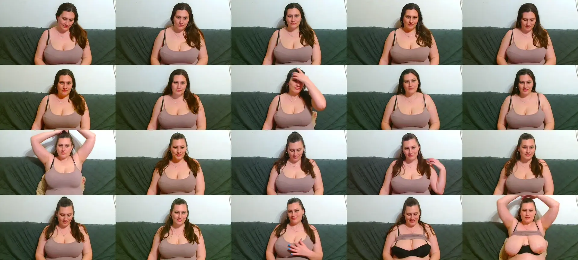 GorgeousBecca photo contact sheet