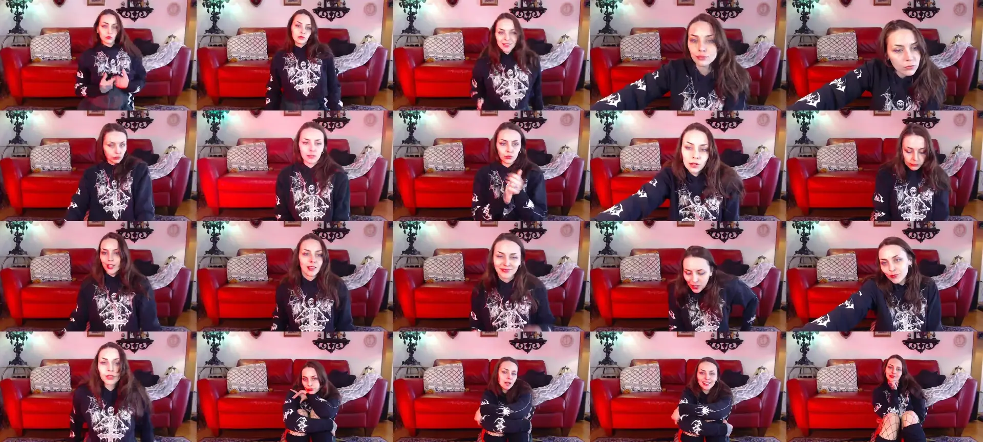 Goth_stripper photo contact sheet