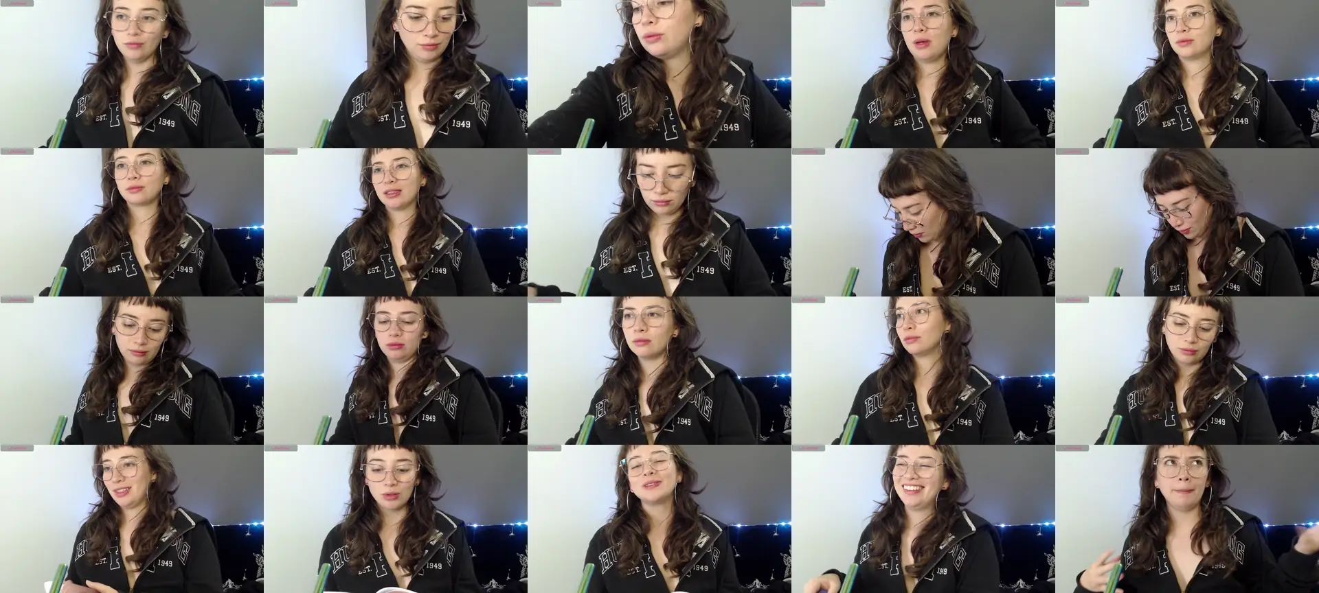 HannahHexx photo contact sheet