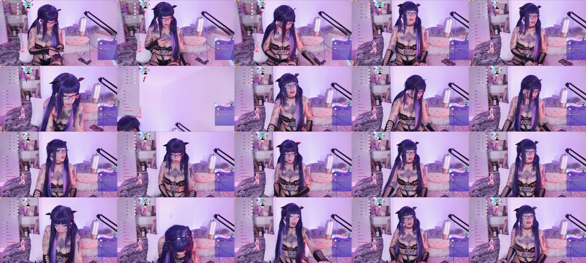 Kitty_goth photo contact sheet