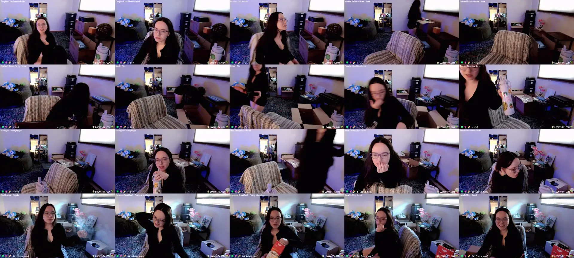 LoonyTV photo contact sheet