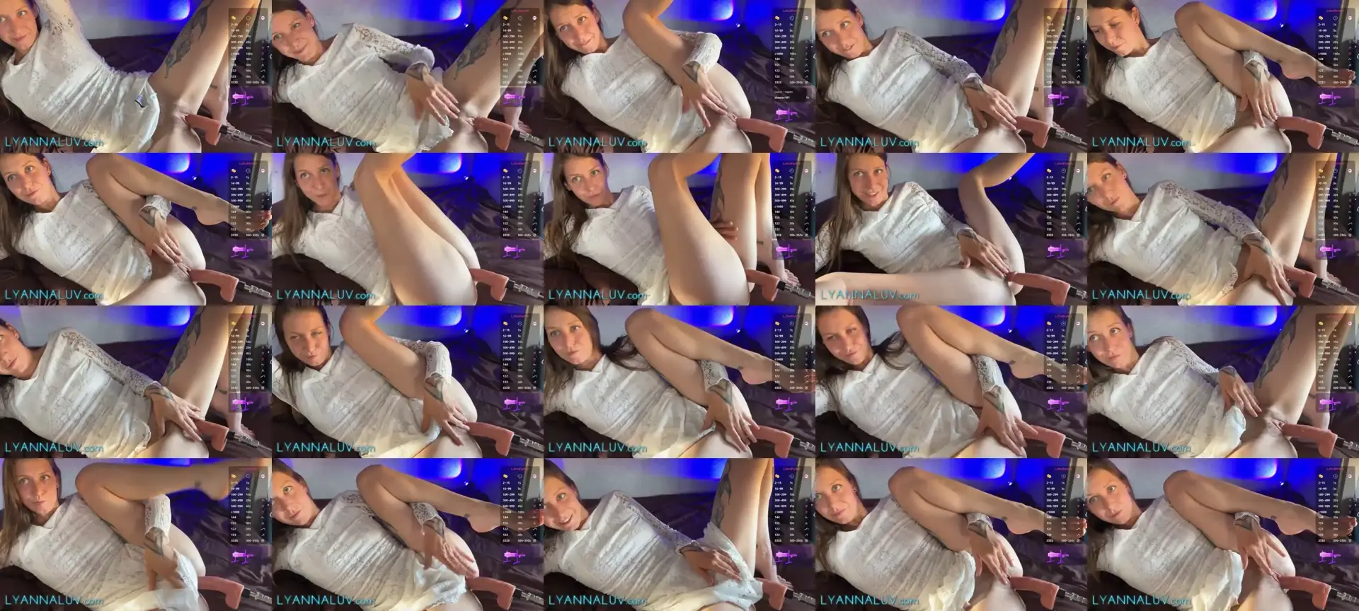 LyannaLuv photo contact sheet