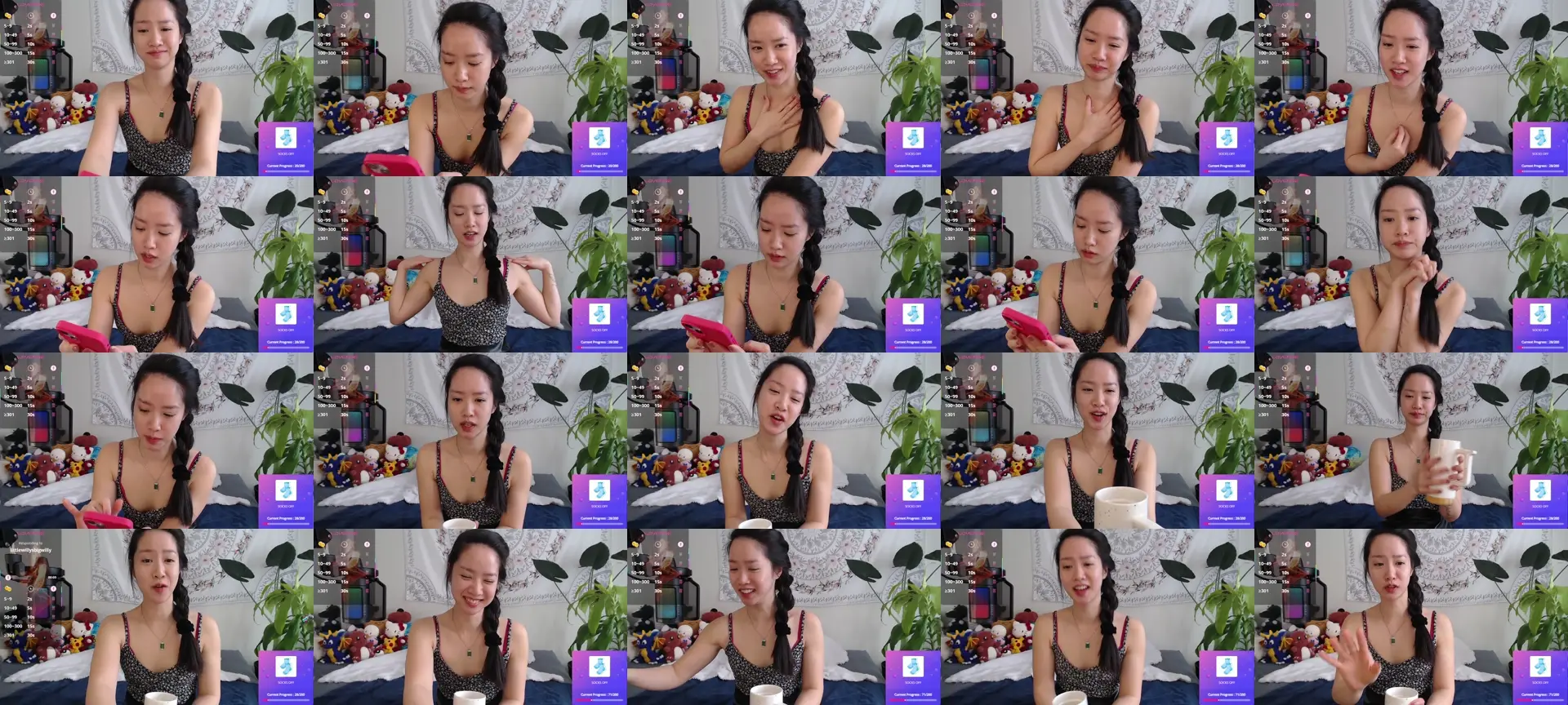 MarissaPeach photo contact sheet