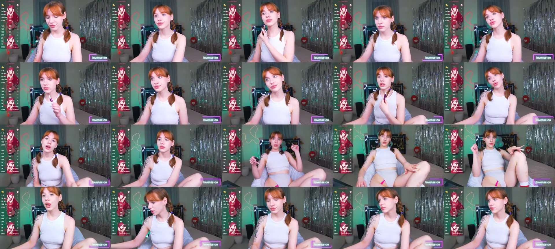 MeganCat photo contact sheet