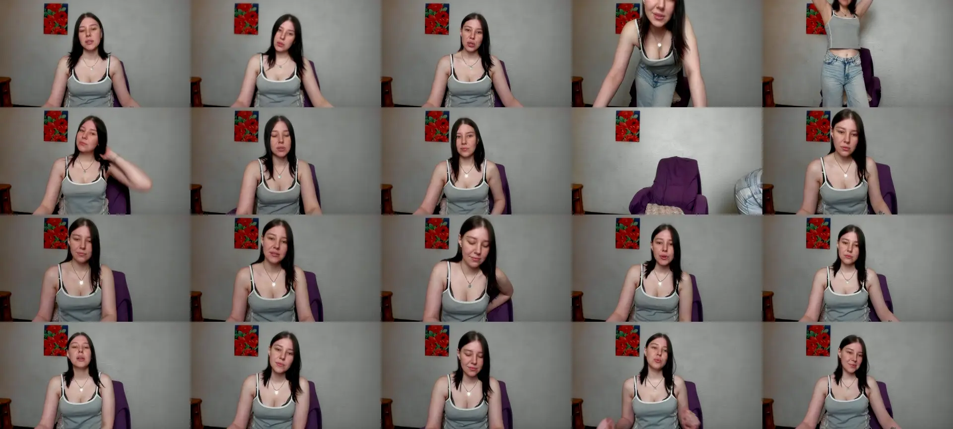 Sannyflower photo contact sheet