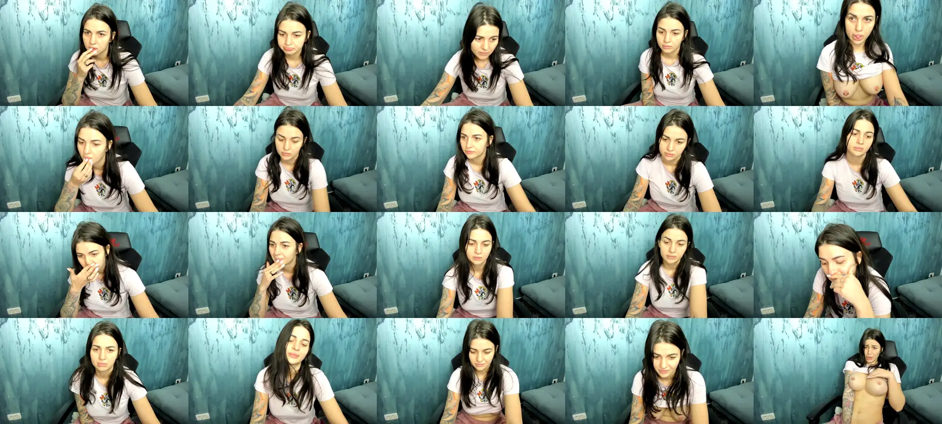 Sassytiffxxx photo contact sheet