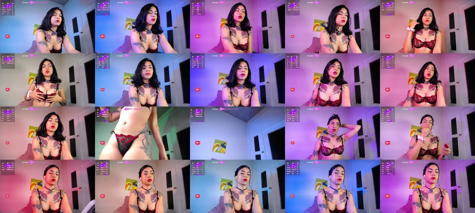 SexyAmaranta photo contact sheet