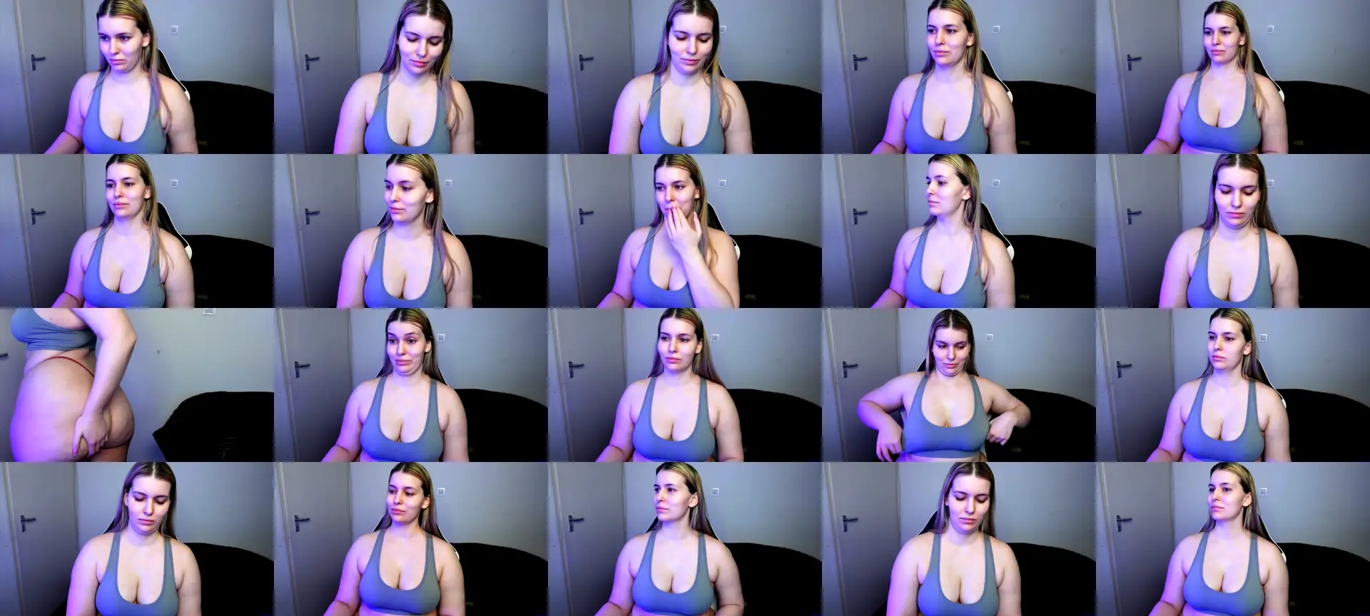 ShyHotNerd photo contact sheet