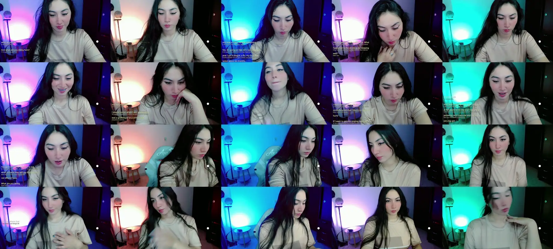 Amystefa photo contact sheet