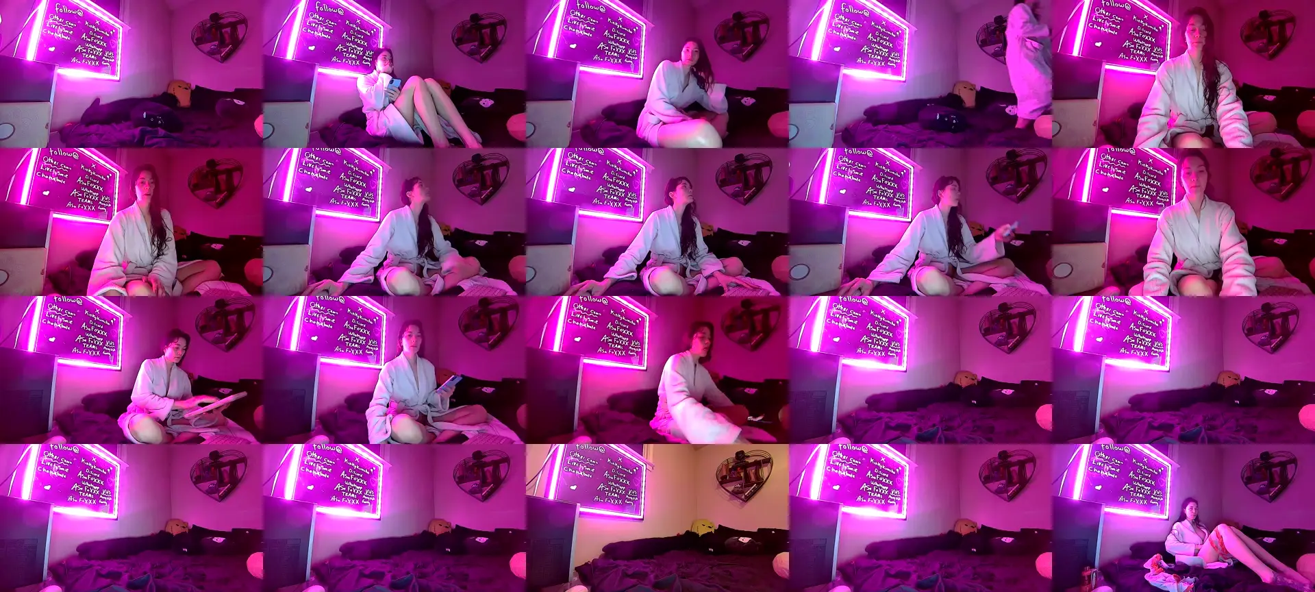 AsaFoXXX photo contact sheet