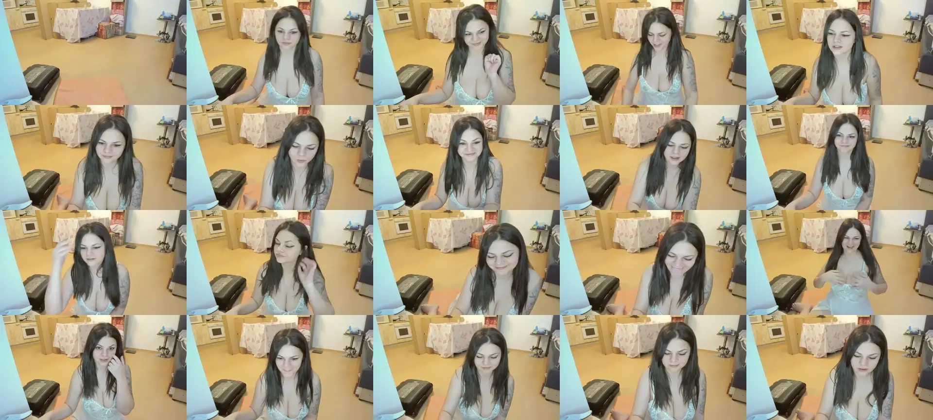 Aymee photo contact sheet