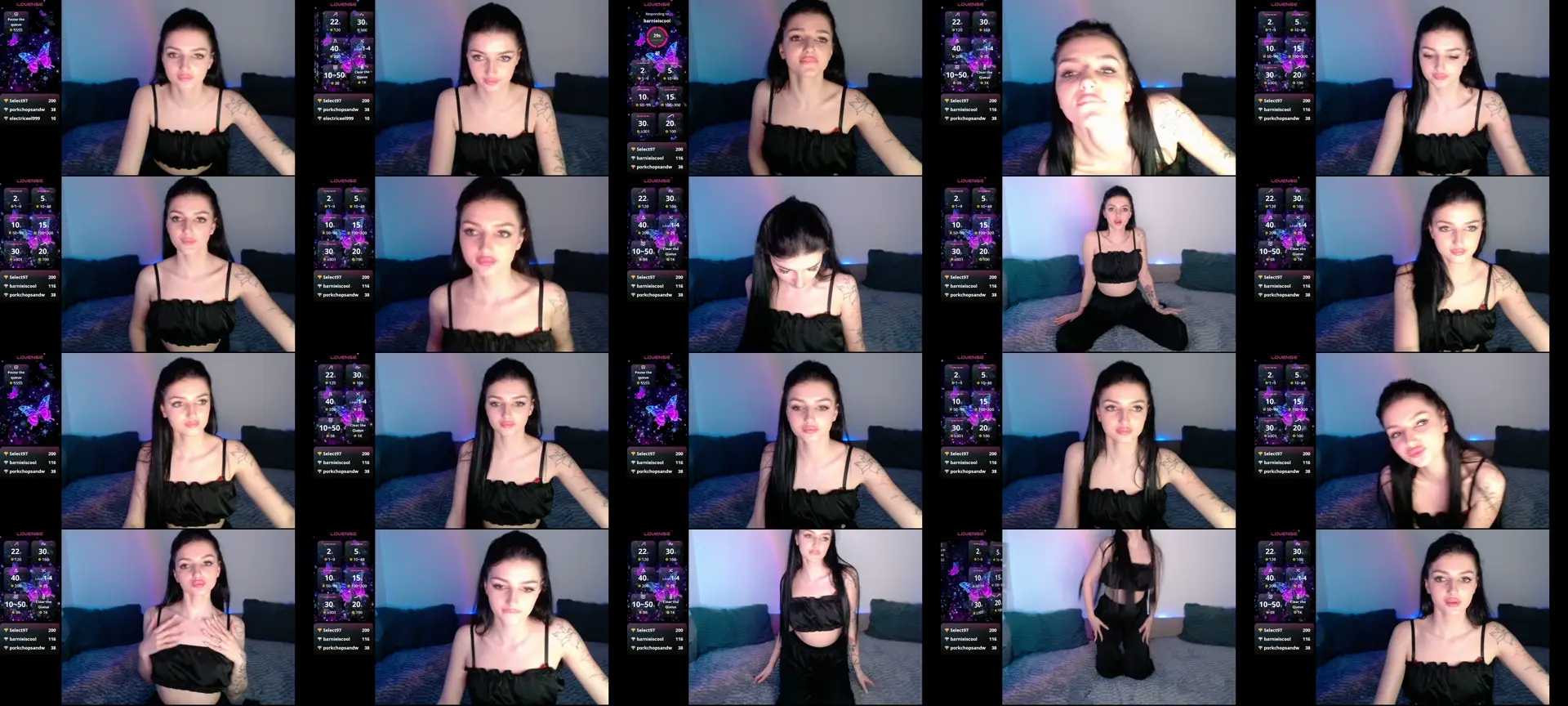 BlackCatt photo contact sheet